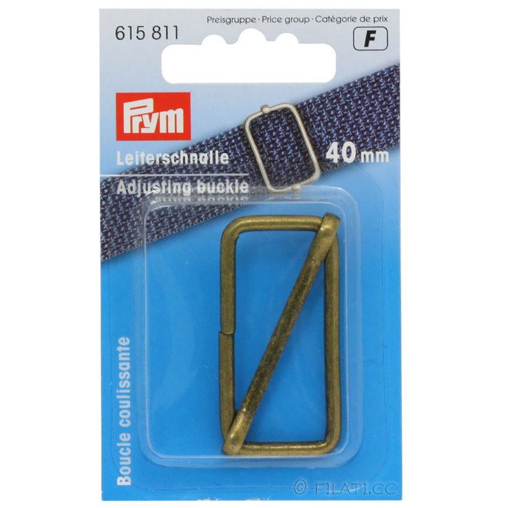 Leiterschnalle 615811/40mm | 01-Altmessing