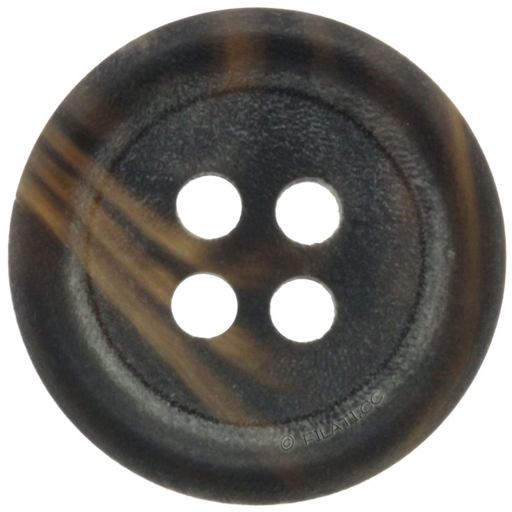 UNION KNOPF 36428/15mm | 22-Graubraun