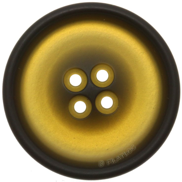 UNION KNOPF 451513/34mm | 78-Goldgelb/Dunkelbraun