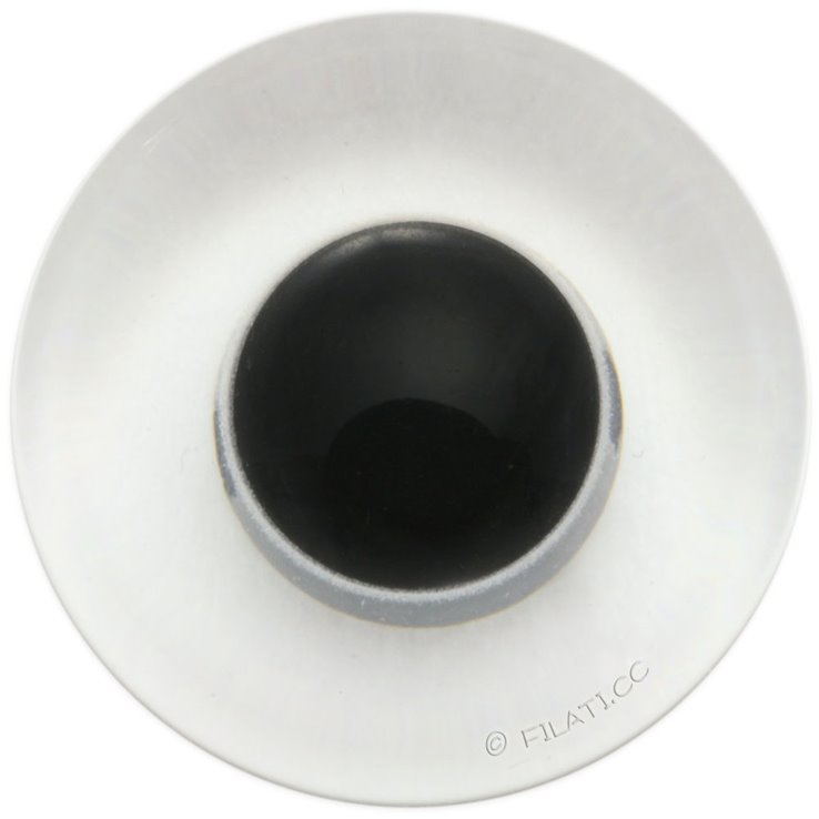 UNION KNOPF 45462/15mm | 10-Transparent/Schwarz