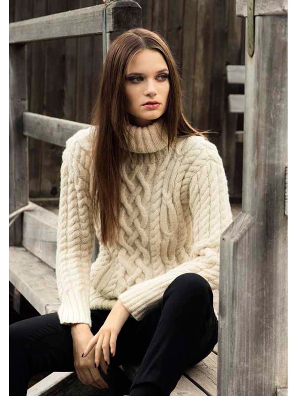 ROLLKRAGENPULLI Alta Moda Alpaca von Lana Grossa