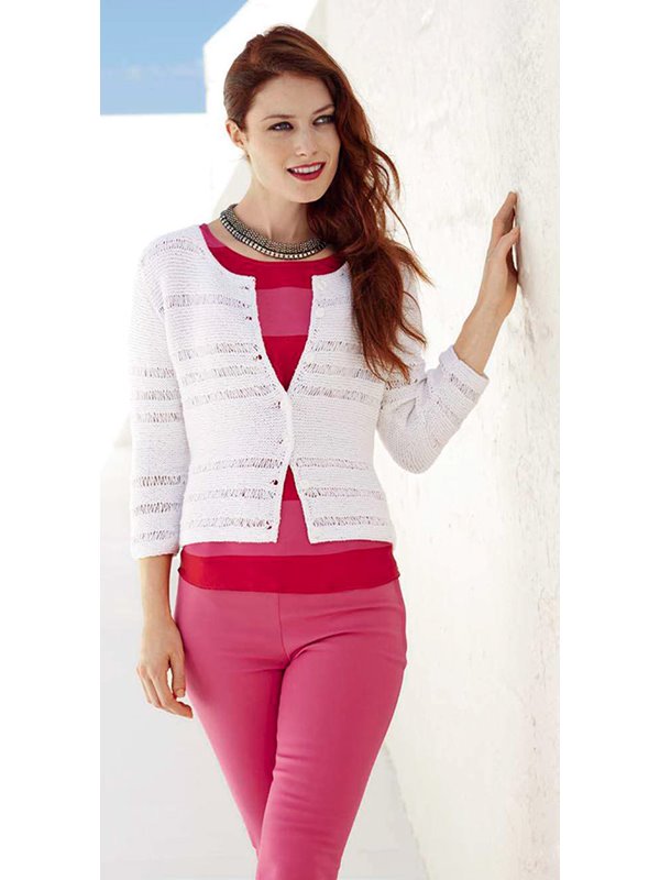 Lana Grossa WEISSE JACKE Linarte