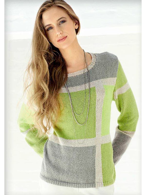 PULLI MIT COLOURBLOCKS Linarte von Lana Grossa