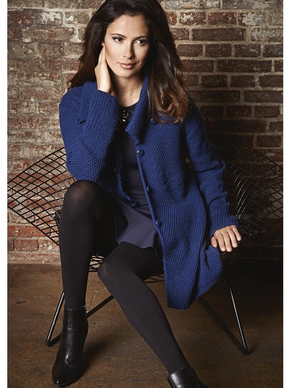 Lana Grossa MANTEL IM PERLMUSTER Cool Wool Alpaca