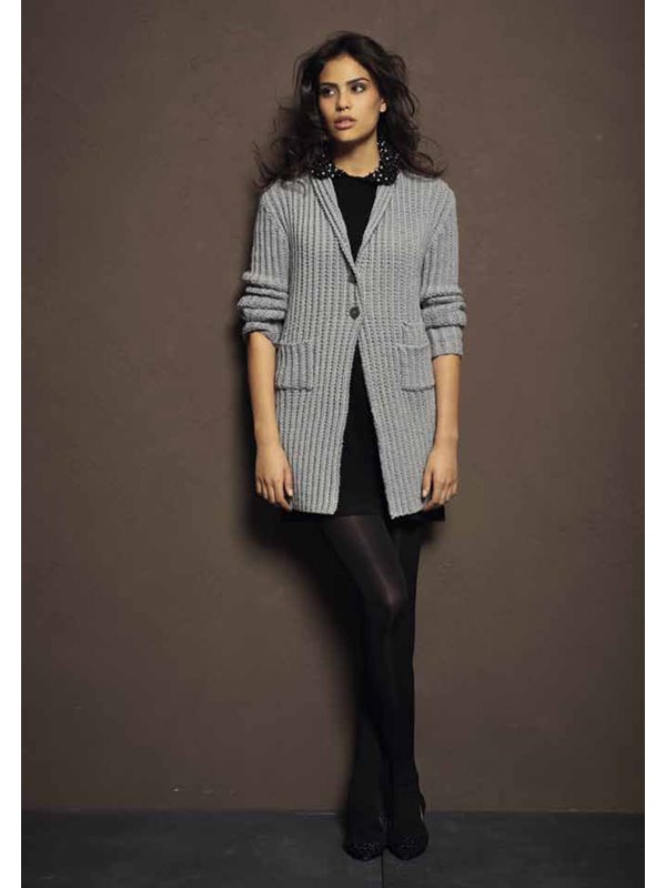 LONGJACKE COOL WOOL Big Melange (GOTS) von Lana Grossa