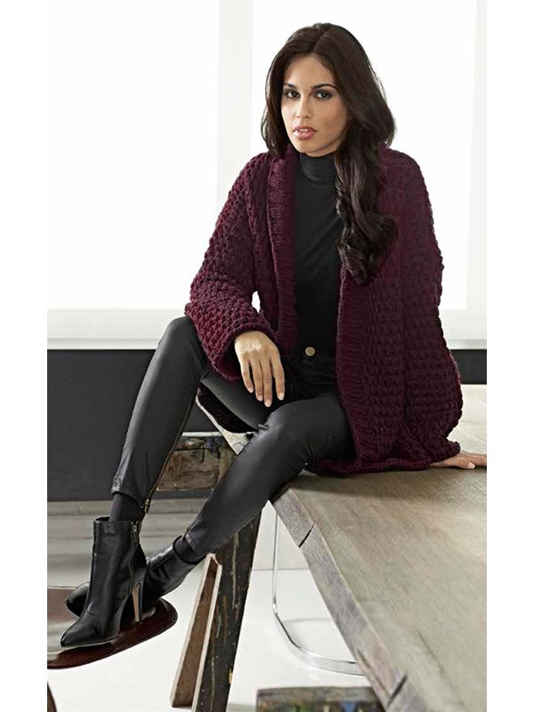 Lana Grossa JACKE MIT HEBEMASCHEN Mille II