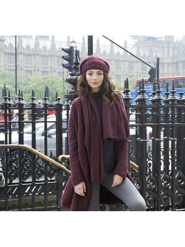 MANTEL MIT PATENTBLENDE Garzato Fleece von Lana Grossa