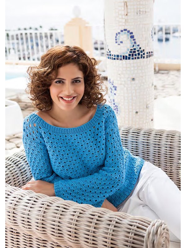 PULLI IM LOCHMUSTER Cotofine von Lana Grossa