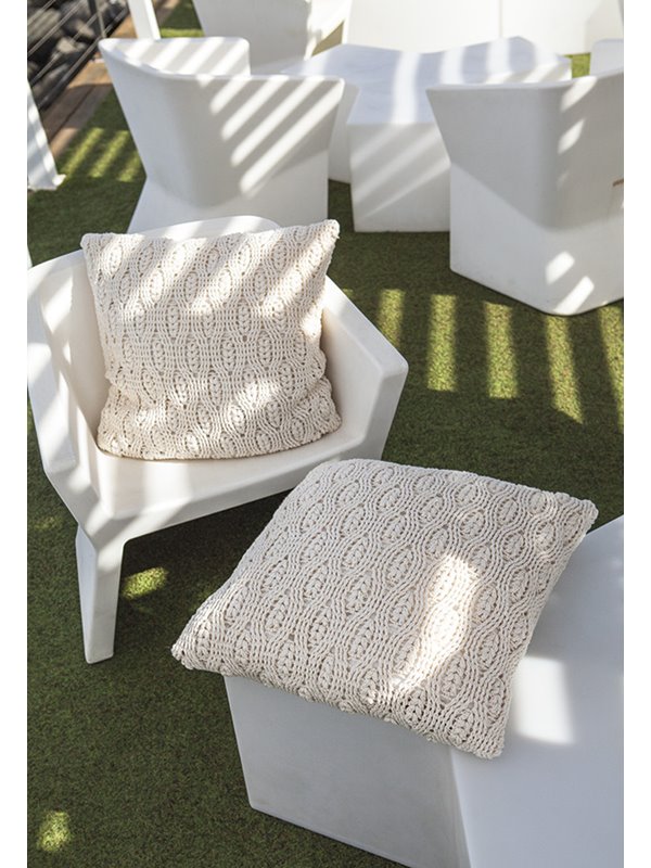 GEHÄKELTE KISSENHÜLLE Organico von Lana Grossa