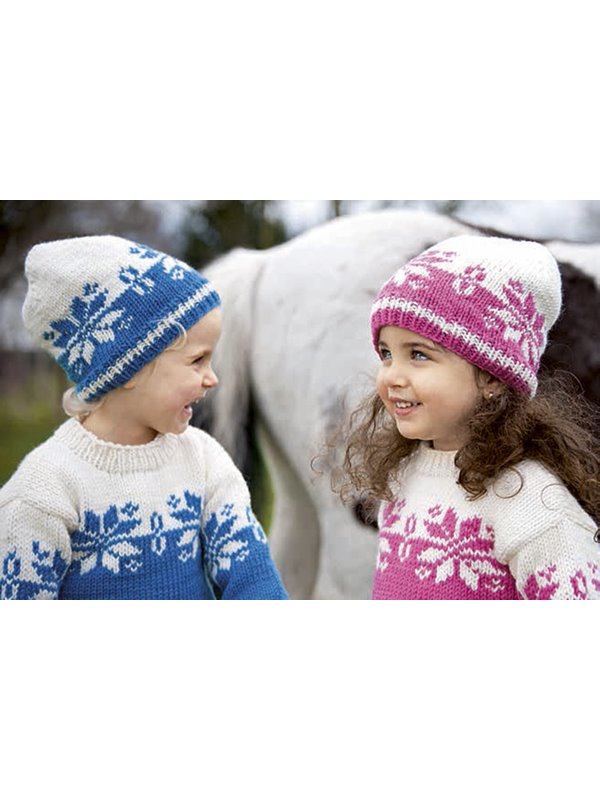 PULLOVER und MÜTZE BINGO Melange (GOTS) von Lana Grossa