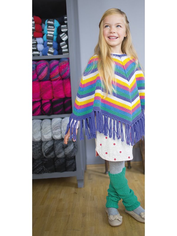 PONCHO BINGO Melange (GOTS) von Lana Grossa