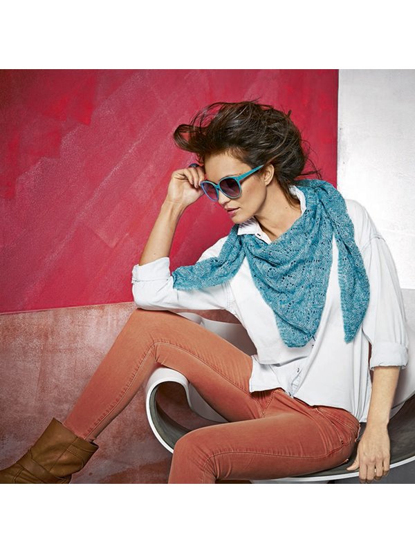 Dreieckstuch im Ajourmuster LACE LUX von Lana Grossa