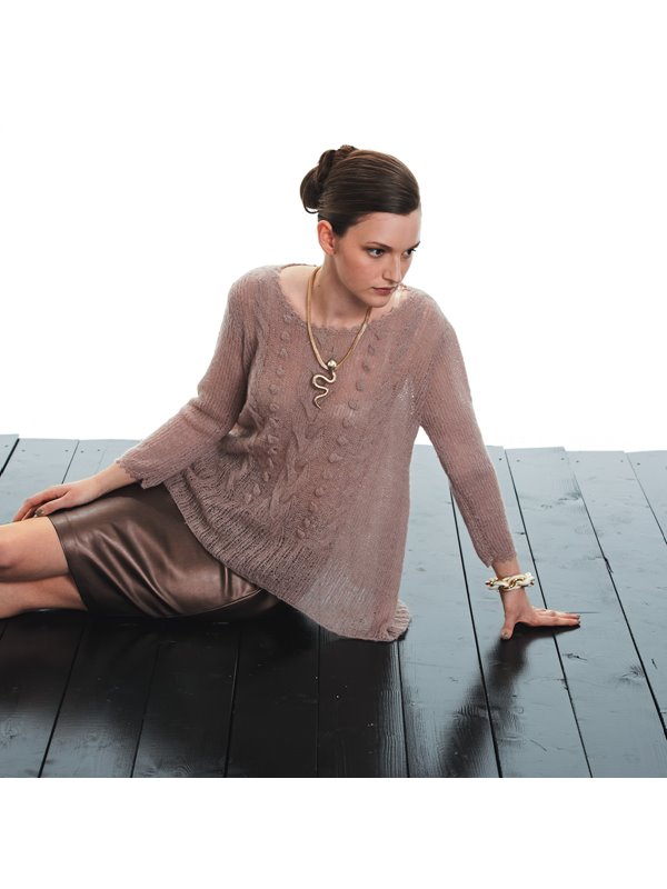 PULLI IN A-LINIE Lace Pearls von Lana Grossa