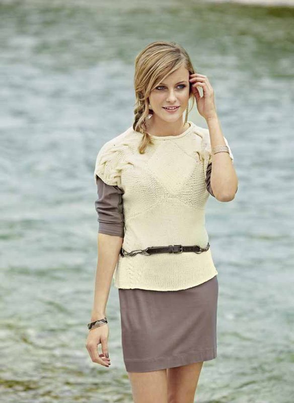 Lana Grossa Kurzarm-Top ORGANICO