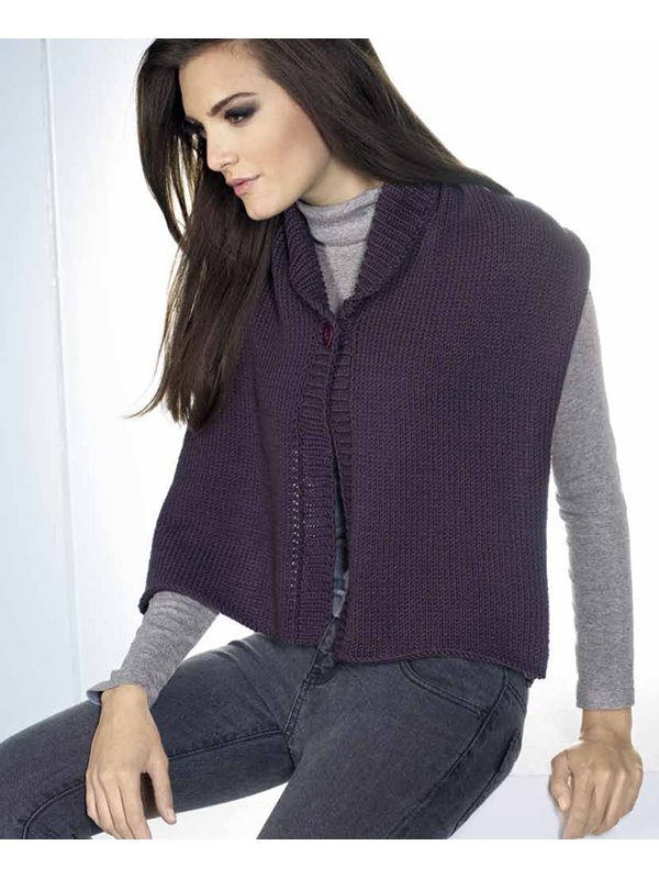 Weste BINGO Melange (GOTS) von Lana Grossa