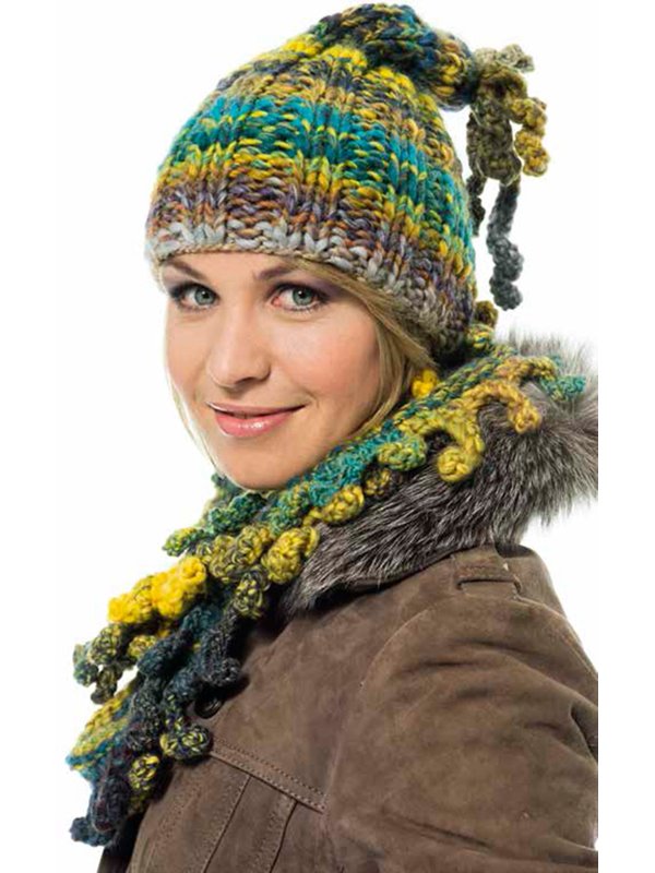 MÜTZE + LOOP Olympia Color von Lana Grossa
