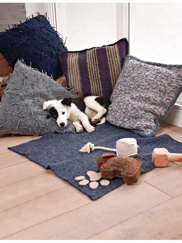 Lana Grossa GESTREIFTES KISSEN Feltro print + Feltro