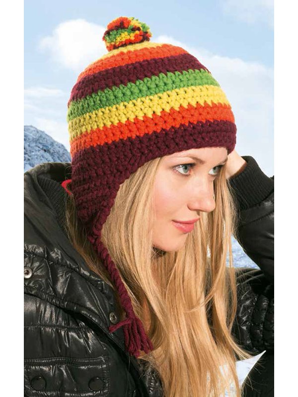 MÜTZE MIT OHRENKLAPPEN Mille II uni von Lana Grossa