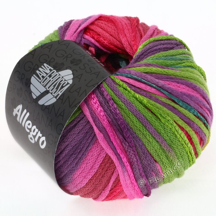 Lana Grossa ALLEGRO | 001-Türkis/Senfgelb/Pink/Hellgrün/Violett/Petrol