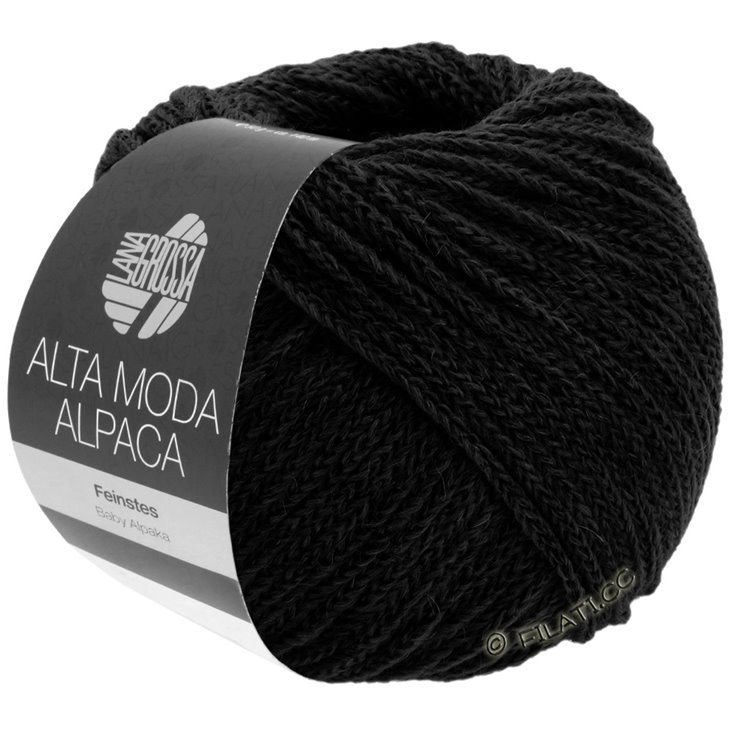 Lana Grossa ALTA MODA ALPACA | 006-Schwarz