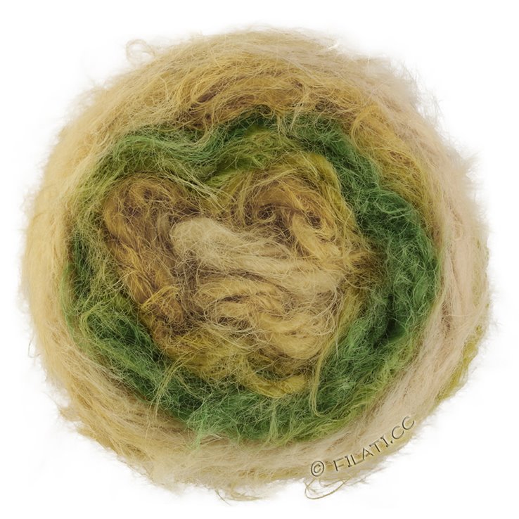 Lana Grossa BASTA MISTA | 102-Pastellgelb/Senf/Lindgrün/Apfelgrün