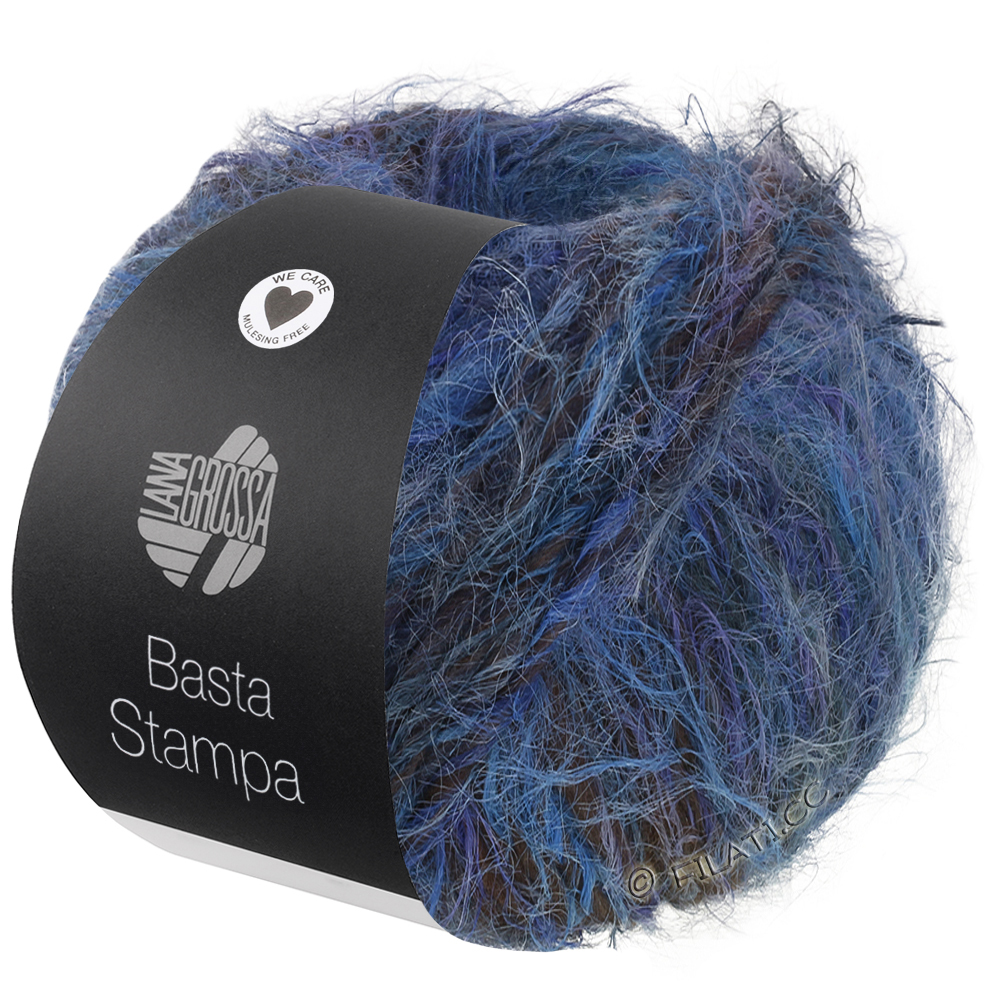 BASTA STAMPA - von Lana Grossa | 203-Hellblau/Jeans/Royal/Dunkelbraun