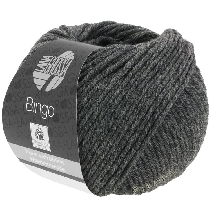 BINGO  Uni/Melange - von Lana Grossa | 004-Anthrazit meliert