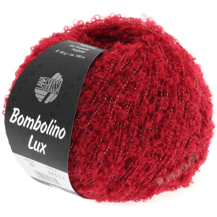 BOMBOLINO Lux - von Lana Grossa | 001-Rot/Silber