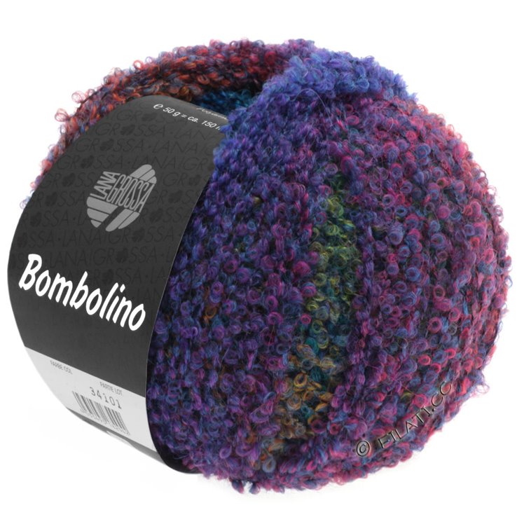 BOMBOLINO Degradé - von Lana Grossa | 101-Blau/Lila/Smaragd/Hellrot
