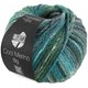 COOL MERINO Big Color - von Lana Grossa | 409-Dunkelgrün/Petrol/Seegrün/Graugrün/Grau/Weiß