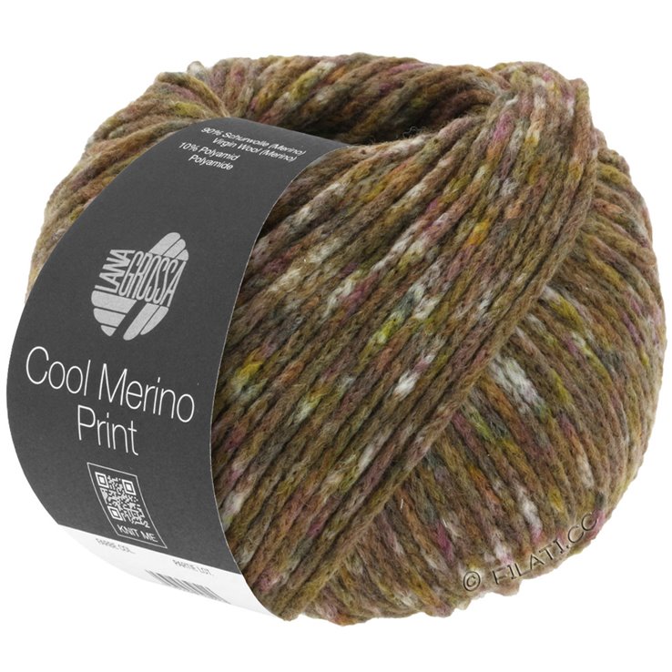 COOL MERINO Print - von Lana Grossa | 105-Graubeige/Nougat/Taupe