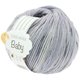 COOL WOOL Baby 25g - von Lana Grossa | 356-Hellgrau/Graublau/Dunkelblau