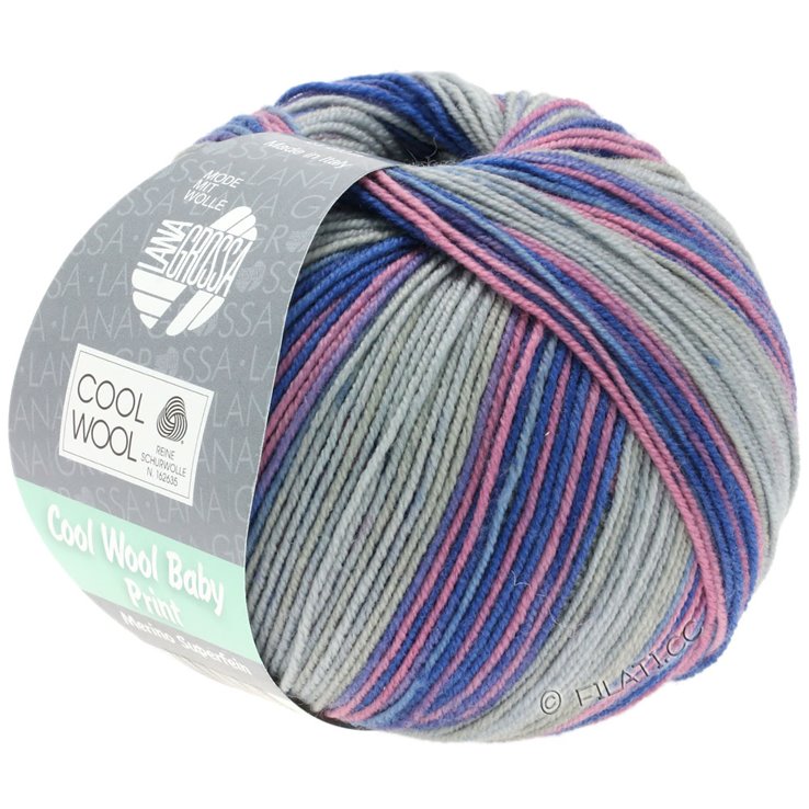 COOL WOOL Baby Dégradé - von Lana Grossa | 401-Grau/Rosa/Flieder