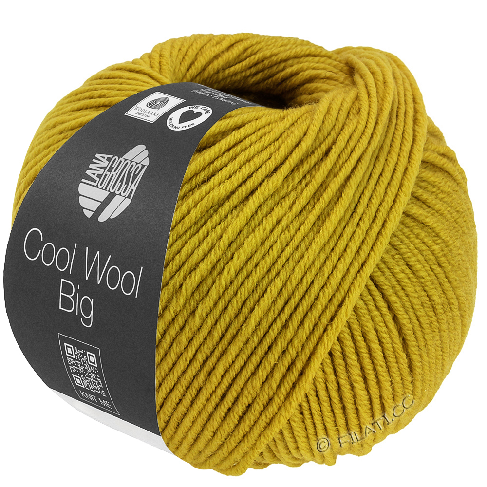COOL WOOL Big  Uni/Melange - von Lana Grossa | 1039-Senfgelb