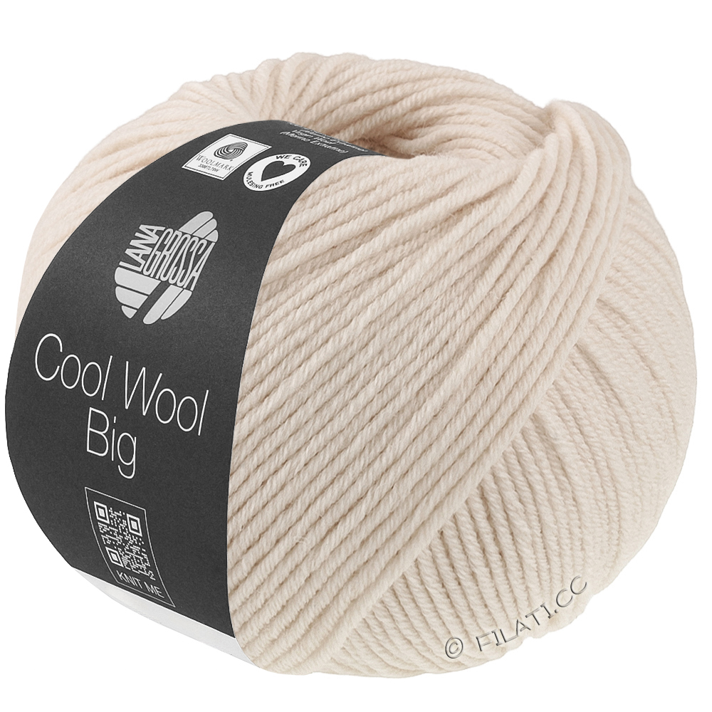 COOL WOOL Big  Uni/Melange - von Lana Grossa | 1046-Creme