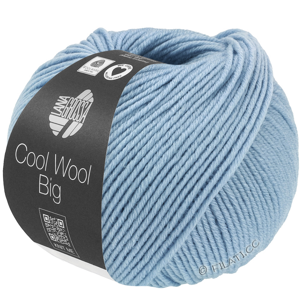 COOL WOOL Big Mélange (We Care) - von Lana Grossa | 1702-Hellblau meliert