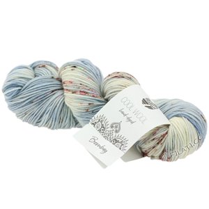 COOL WOOL  Hand-dyed - von Lana Grossa | 107-Eisblau/Grau/Weiß/Pink/Dunkelgrau