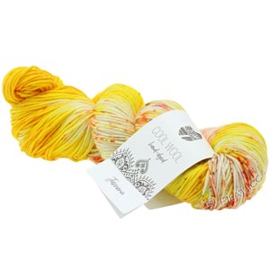 COOL WOOL  Hand-dyed - von Lana Grossa | 108-Gelb/Creme/Fuchsia/Oliv