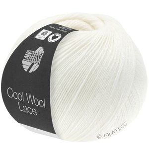COOL WOOL Lace - von Lana Grossa | 28-Weiß