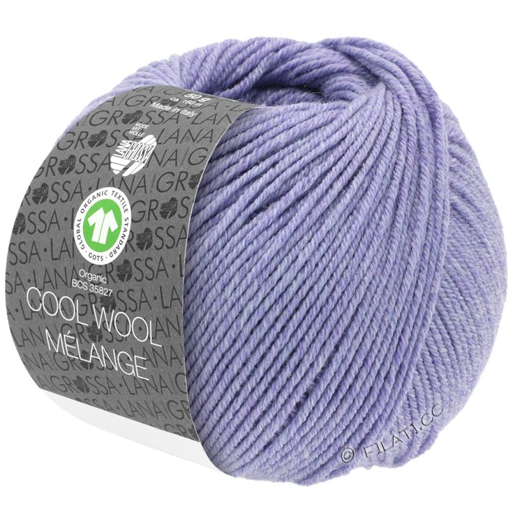 COOL WOOL Melange (GOTS) - von Lana Grossa | 101-Flieder meliert