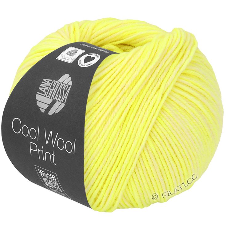 Lana Grossa COOL WOOL Neon Print | 6521-Neongelb/Zartgelb