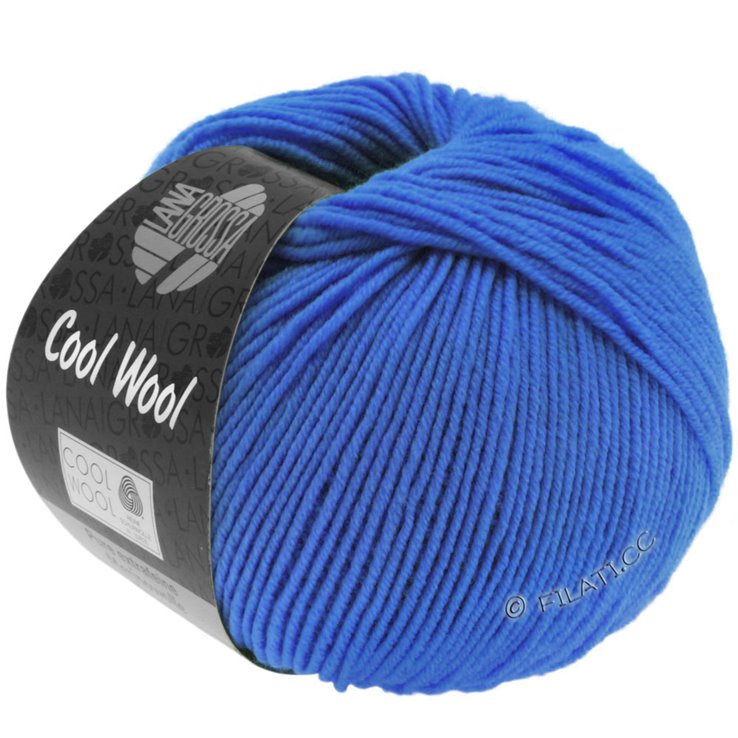 COOL WOOL Uni/Melange/Neon - von Lana Grossa | 0055-Neonblau