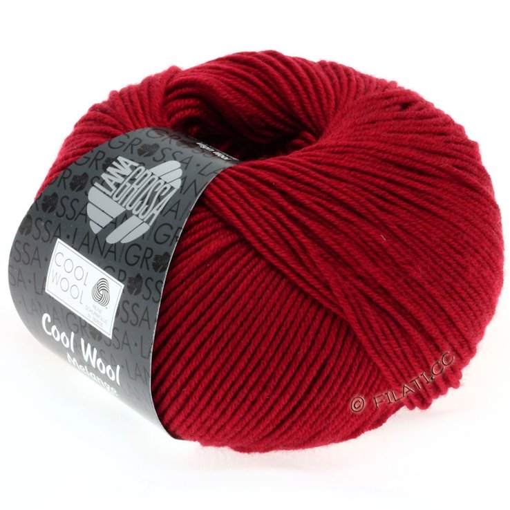 COOL WOOL Uni/Melange/Neon - von Lana Grossa | 0102-Rot meliert