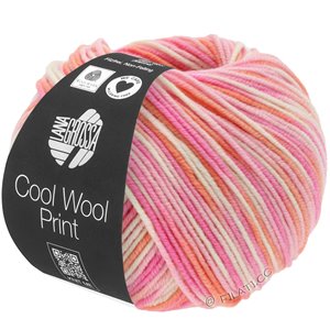 COOL WOOL  Print - von Lana Grossa | 726-Rosa/Pink/Koralle/Ecru