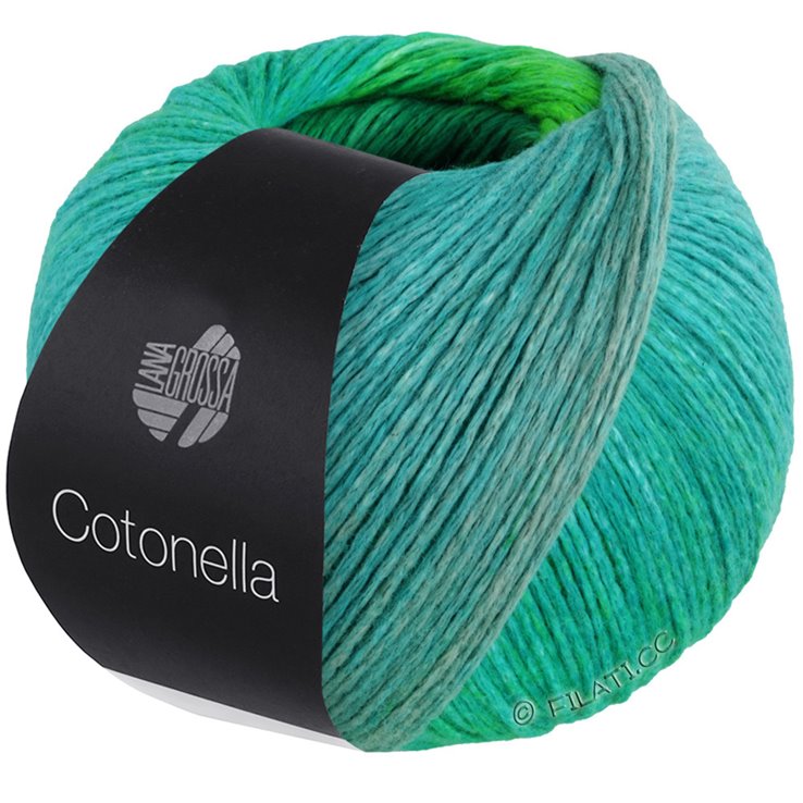COTONELLA - von Lana Grossa | 09-Türkis/Mintgrau/Maigrün/Curry/Ocker/Grasgrün/Türkisgrün/Hellgrün