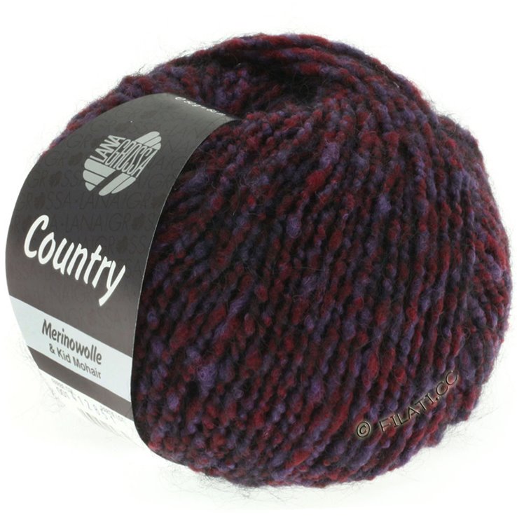 Lana Grossa COUNTRY | 01-Burgund/Schwarz