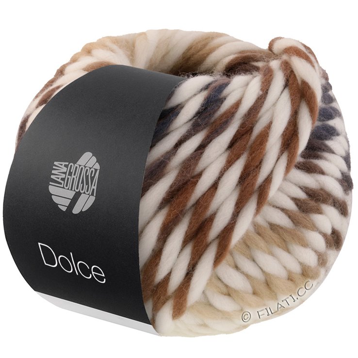 Lana Grossa DOLCE | 01-Rohweiß/Beige/Nougat/Grau