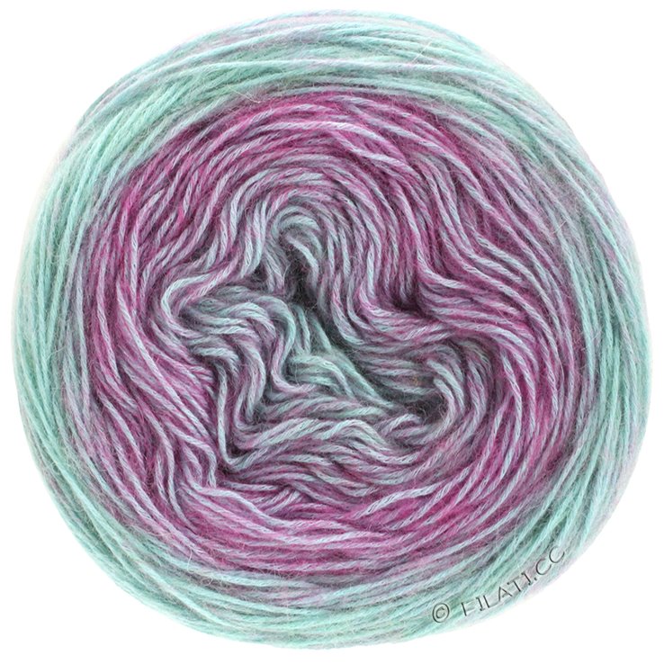 ECOPUNO Dégradé - von Lana Grossa | 401-Fuchsia/Mint