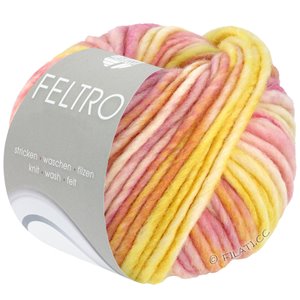 FELTRO Rigato - von Lana Grossa | 622-Creme/Gelb/Apricot/Pink