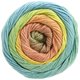 Lana Grossa GOMITOLO ALOHA | 305-Gelb/Orange/Lachs/Hellgrün/Blaugrün/Sand/Hellbraun